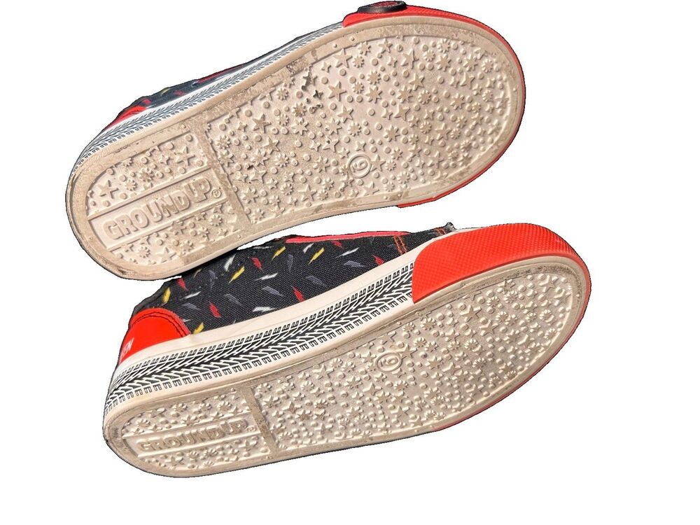 Disney Pixar Cars Lightning McQueen Toddler Sneakers Red Black Size 9 - Picture 5 of 6